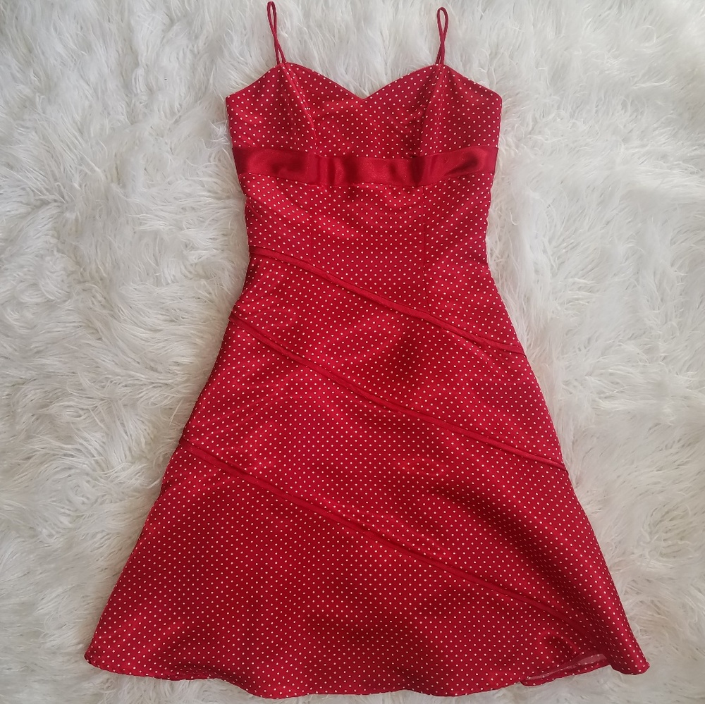 Red 50's Style Dress